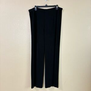Chicos Travelers New Size 3R XL Black No Tummy Pants Slinky Pull On Straight